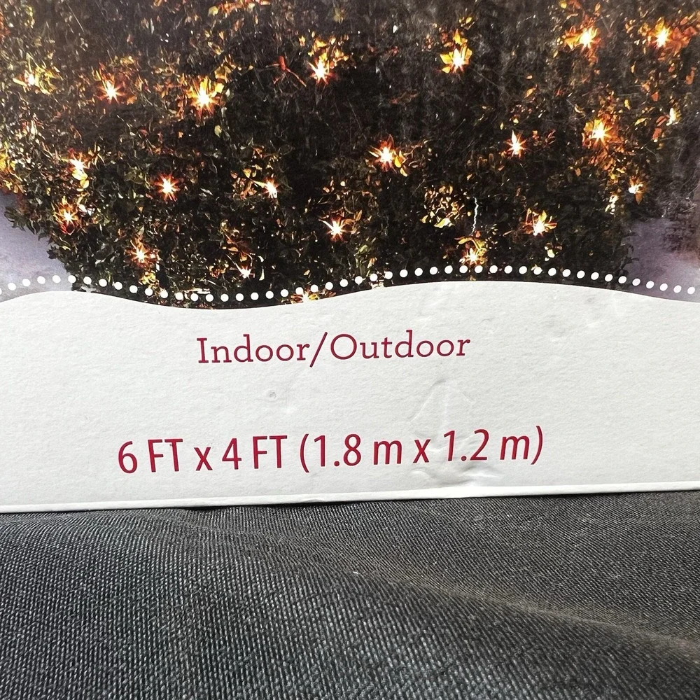 New 3/ Holiday Time 150-Count Clear Net Christmas - Each Lights 24 Sq. Ft.  4x6